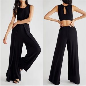 NWT FP Beach Black Tamarama Maxi Knot Front Jumpsuit M
